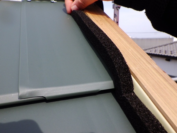 ケミカル面戸の取り付け中です