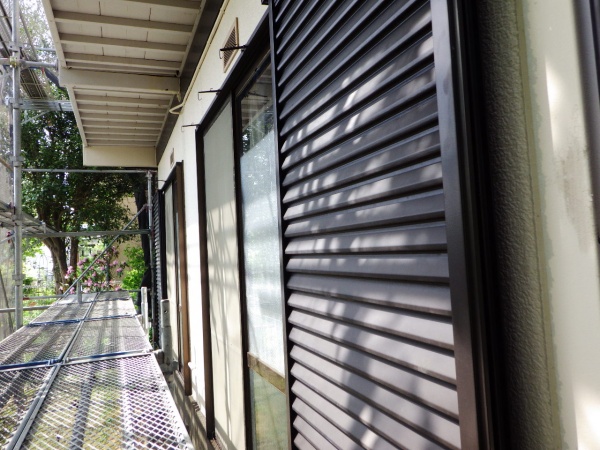 １階外壁の洗浄終了です