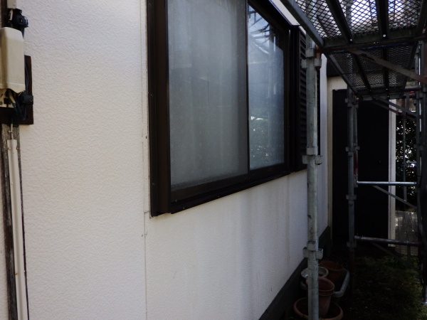 １階外壁の洗浄終了です