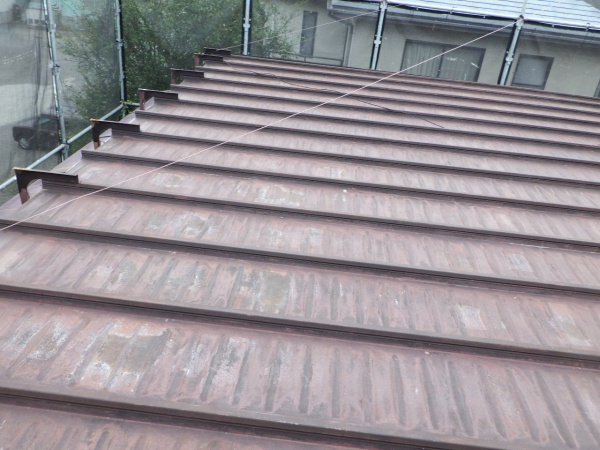 板金屋根のケレン終了です
