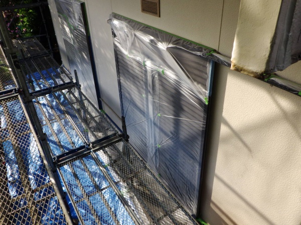 雨戸の養生をしました
