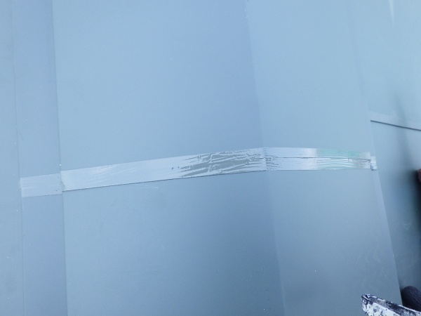 板金同士の取り合いシーリング終了です