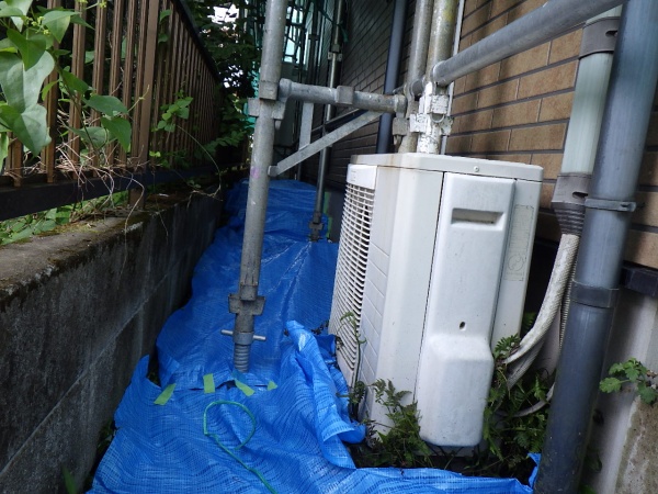 土間養生をしました