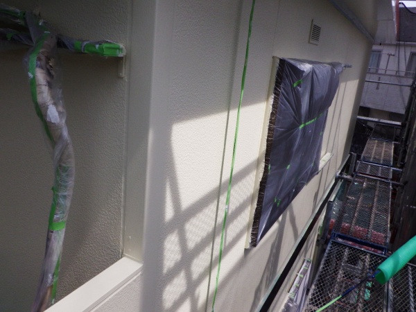 外壁の中塗り終了です