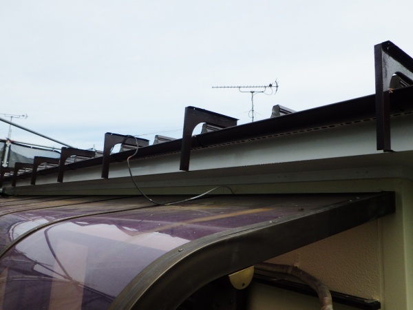 雨樋の取り付け終了です