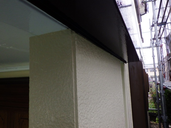 外壁の補修終了です