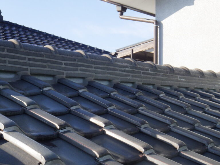 施工前の大棟の状態です