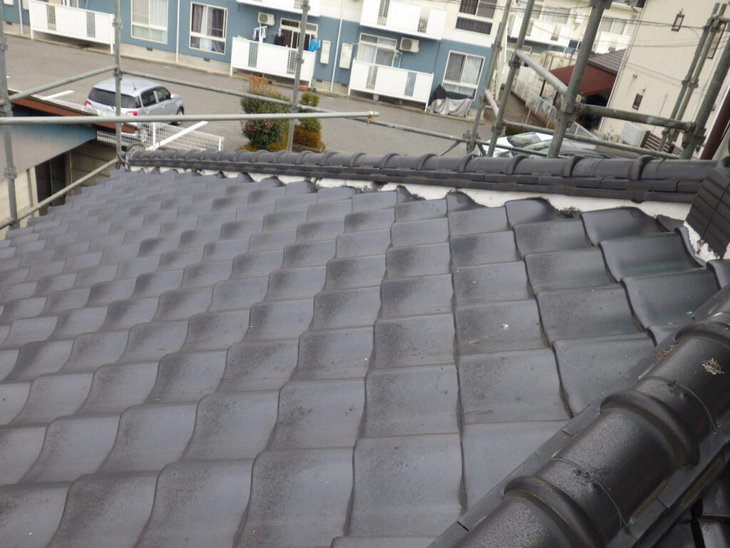 施工前の下屋根の状態です