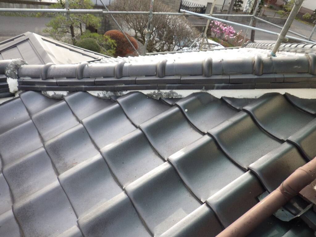 施工前の下屋根の状態です