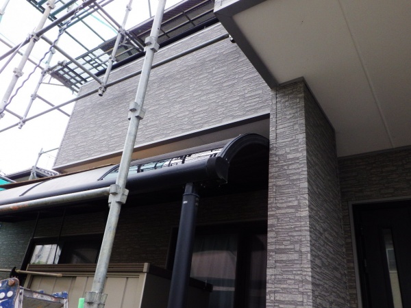 テラス屋根の補修完了です