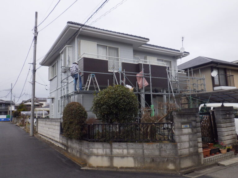 サイディング貼り付けが終了しました