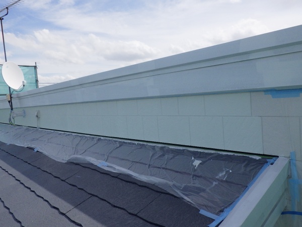 外壁の上塗り終了です