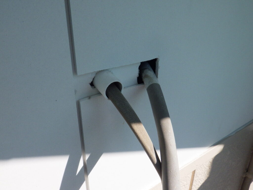 ケイカル板の貼り付け後