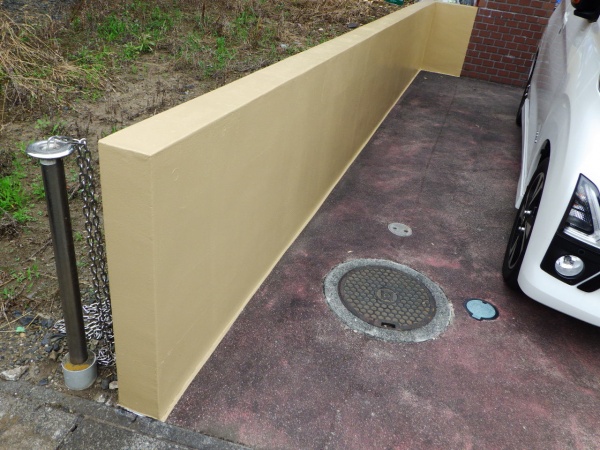 門塀塗装の完工です