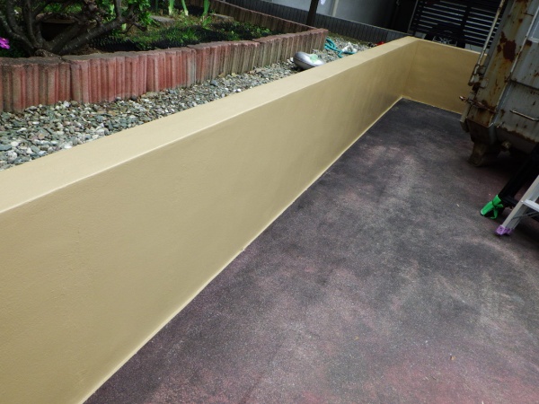 門塀塗装の完工です