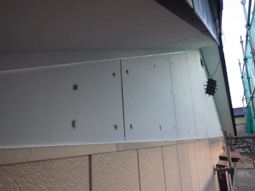 本日の施工後の状態