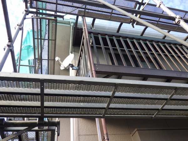 施工前の竪樋の状態です