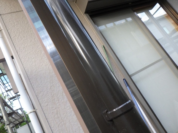 施工後の竪樋の状態です