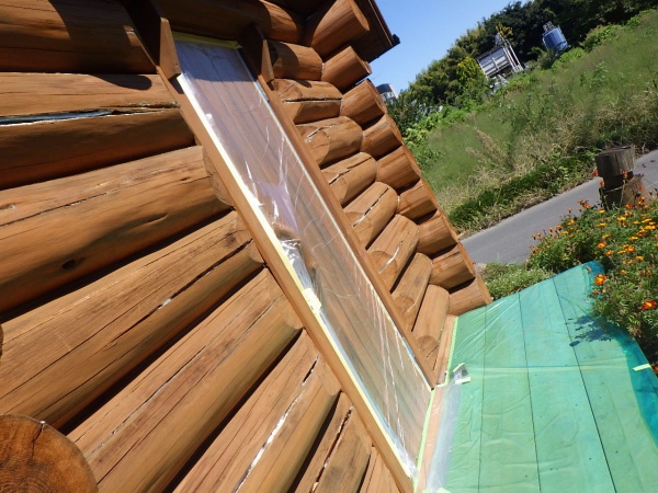 塗装用の養生をしました