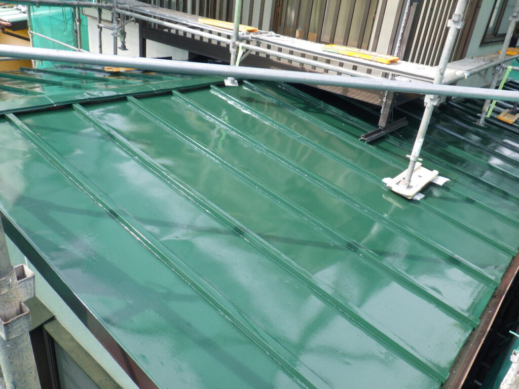 施工後の下屋根