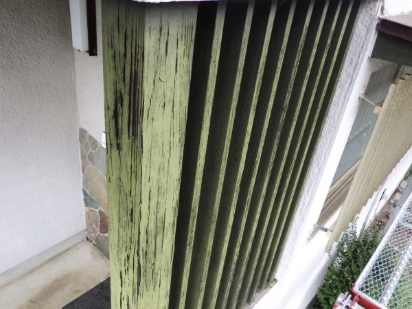 施工前の外壁木部の状態です