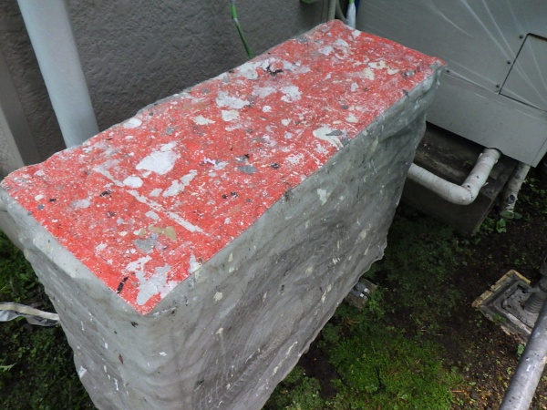 外壁塗装用の養生をしました