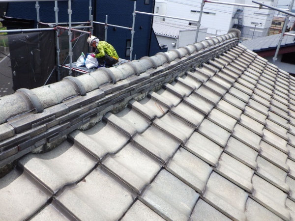 施工前の漆喰の状態です