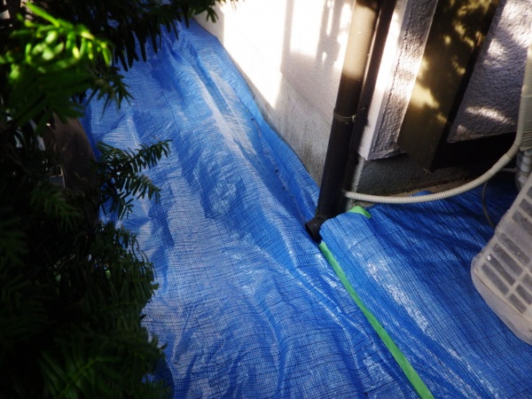 土間養生をしました