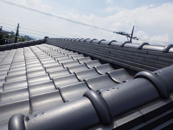 三日月漆喰の打ち増し終了です