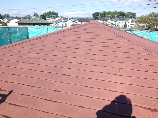 洗浄前の屋根の状態です