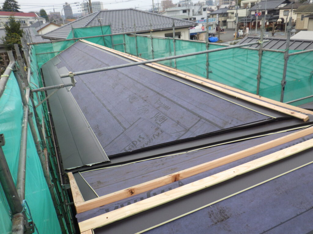 本日の施工後の状態