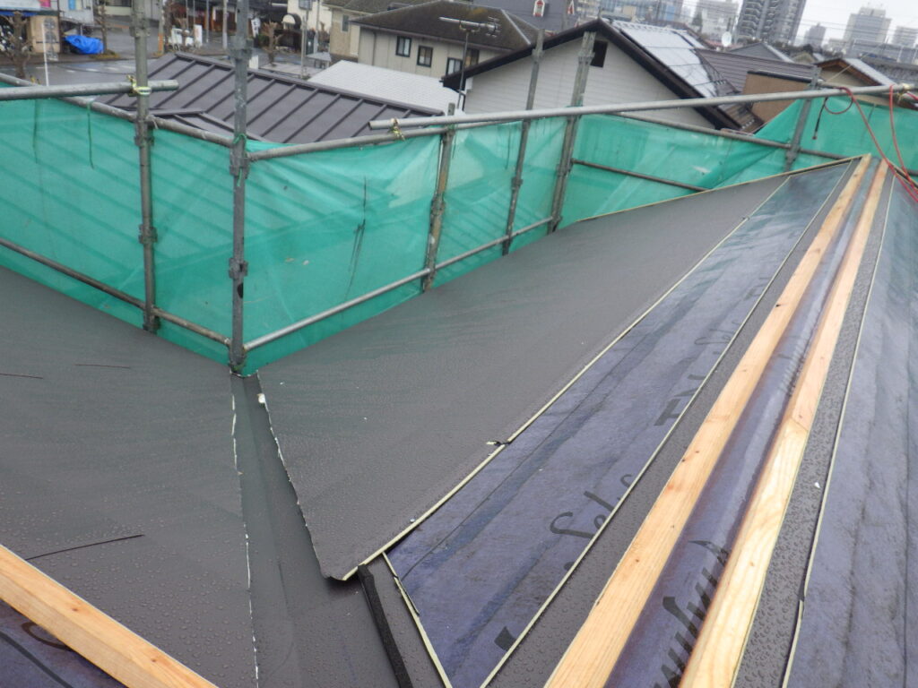 本日の施工後の状態