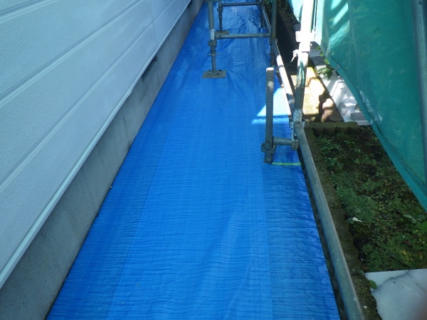 土間養生が終了しました