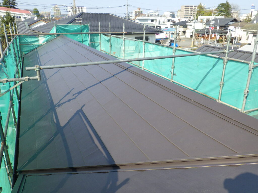 施工後の屋根の状態