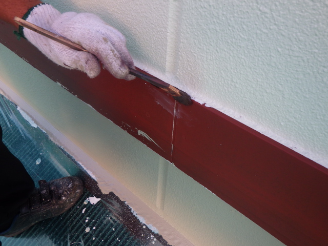 幕板の中塗り中です