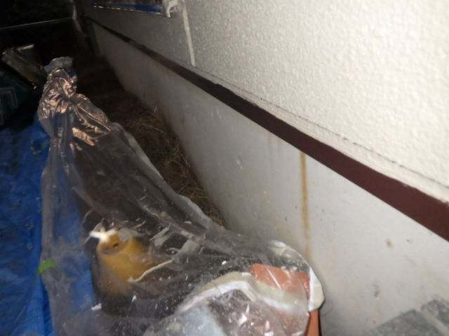 土台水切りの中塗り塗装終了です