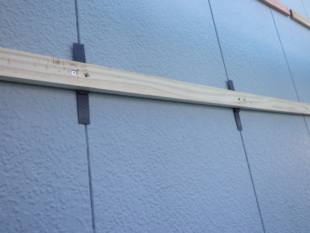 外壁不陸調整をしました