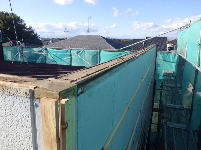 笠木の解体終了です