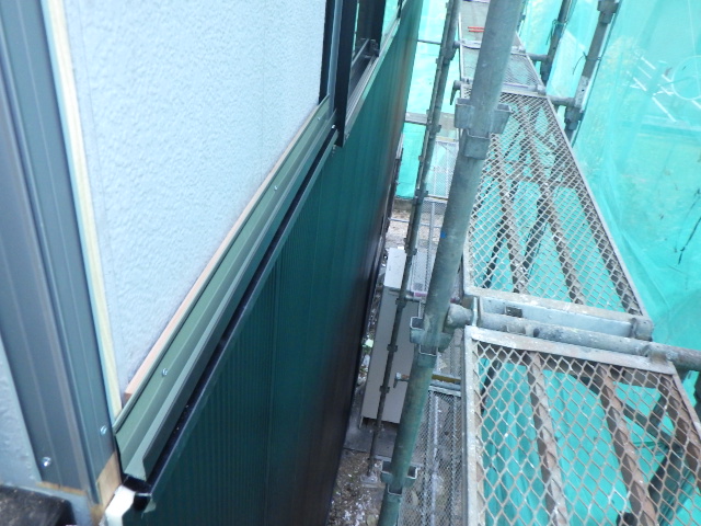 中間水切り取り付け終了です