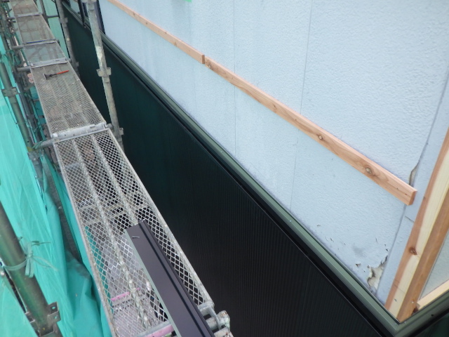 中間水切り取り付け終了です