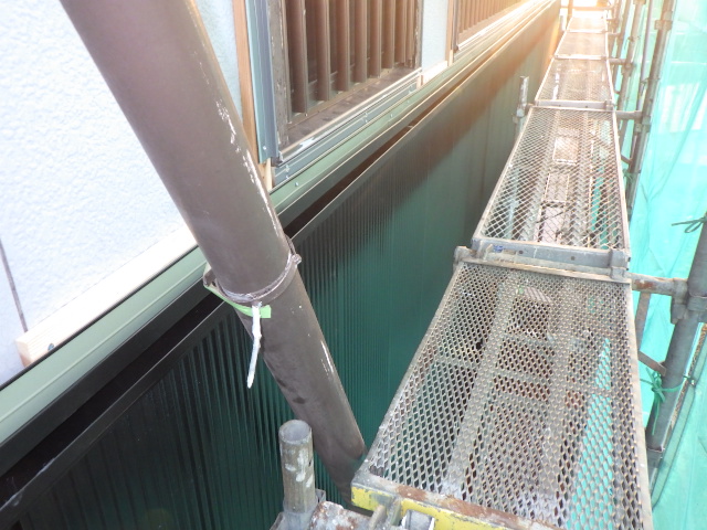 中間水切り取り付け終了です