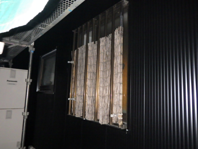 １階の役物取り付け終了