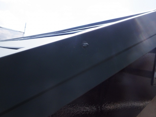 釘頭のシーリング終了です