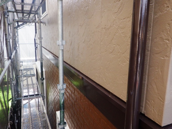 外壁上部塗装の完工です