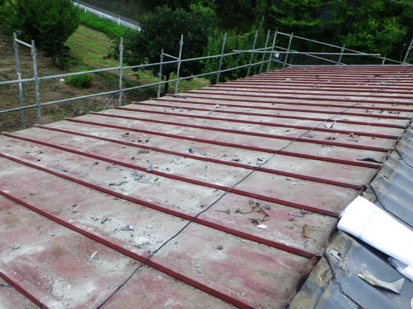 U瓦の撤去終了です