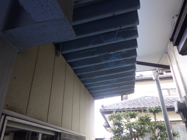 施工前の塗装面の状態です