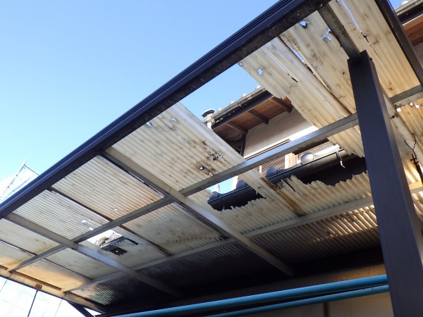 施工前の波板の状態です