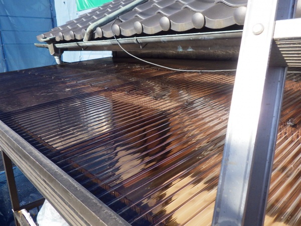 波板取り付け終了です