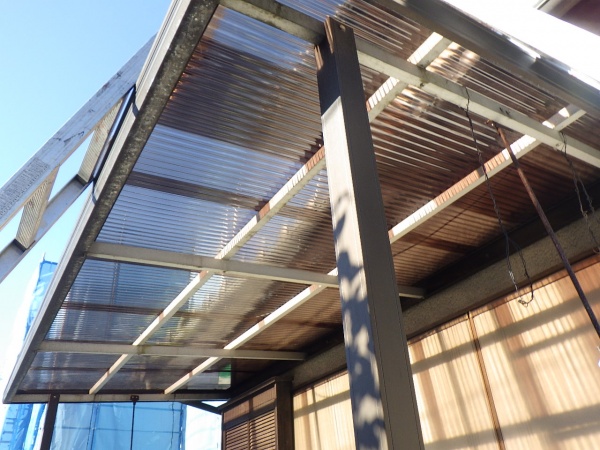 波板取り付け終了です