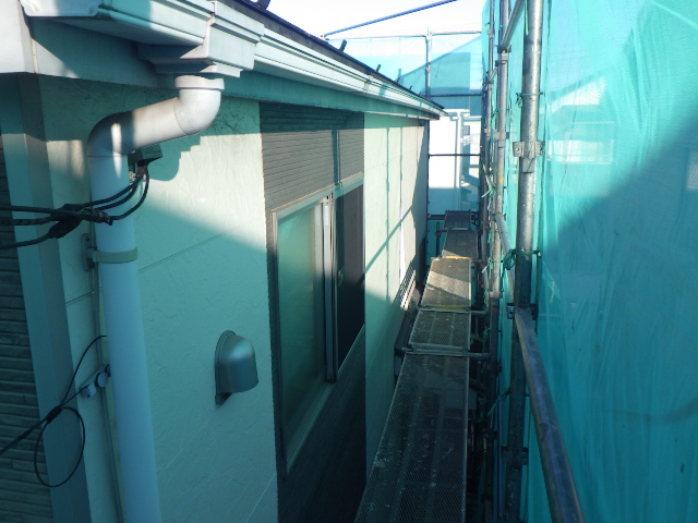 施工前の２階外壁の状態です